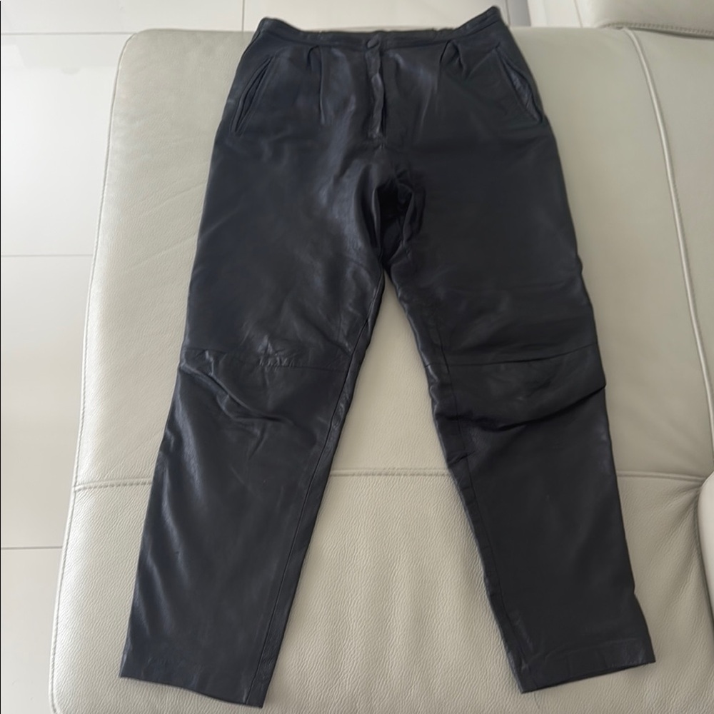 Black Womens Leather Pants